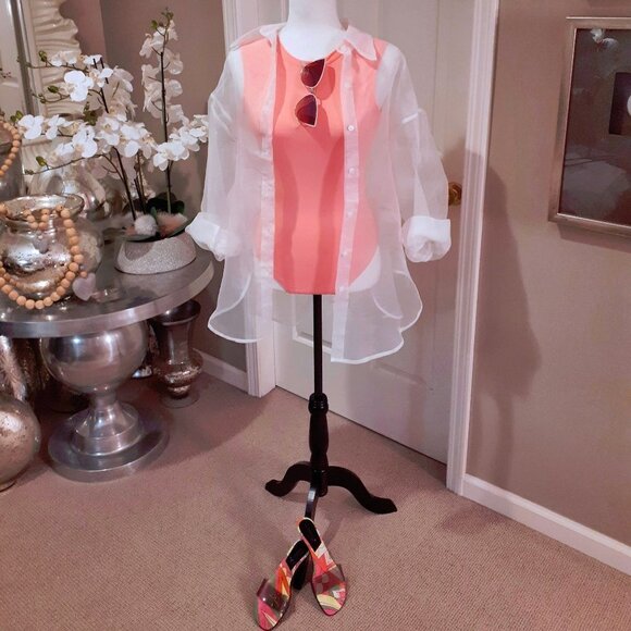 NWT Eidon Surf Zora blush deep scoop back one piece swimsuit, S - Picture 4 of 8